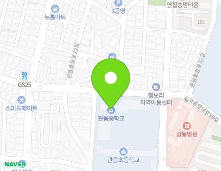 대구광역시 북구 관음동로 87 (관음동, 관음중학교) 지도