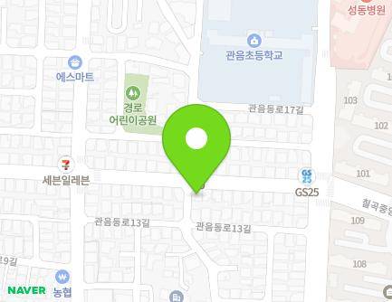 대구광역시 북구 칠곡중앙대로95길 33 (관음동) 지도