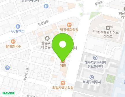 대구광역시 북구 원대로 119 (노원동1가) 지도