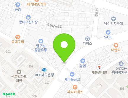 대구광역시 북구 신암로 101-2 (대현동) 지도