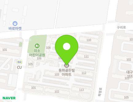 대구광역시 북구 동천로 156 (동천동, 동화골든빌) 지도