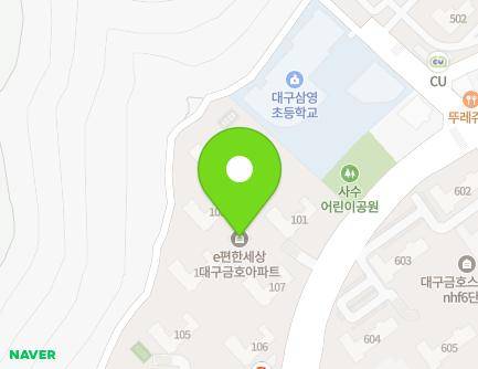 대구광역시 북구 내곡로 49 (사수동, 이편한세상대구금호) 지도