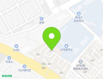 대구광역시 북구 동북로 131 (산격동, 양우내안애아파트) 지도