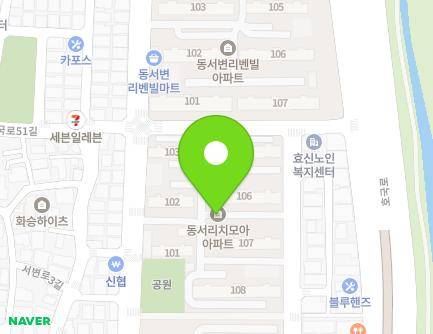 대구광역시 북구 서변로 88 (서변동, 동서리치모아) 지도