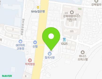 대구광역시 북구 칠곡중앙대로 526 (읍내동, 칠곡시장) 지도