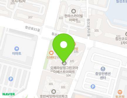 대구광역시 북구 침산로 100 (칠성동2가, 오페라삼정그린코아더베스트) 지도