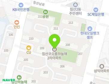 대구광역시 북구 중앙대로 591 (침산동, 침산동코오롱하늘채아파트) 지도