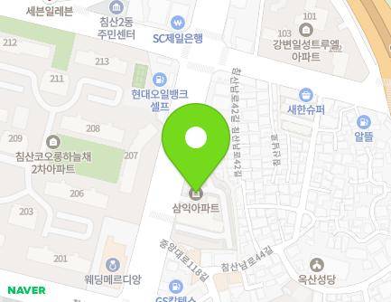 대구광역시 북구 중앙대로 590 (침산동, 삼익주택) 지도