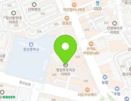 대구광역시 북구 침산로 153 (침산동, 명성푸르지오) 지도