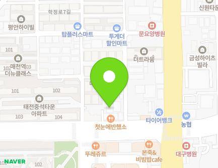 대구광역시 북구 학정로 39-1 (태전동, 메트로시티) 지도