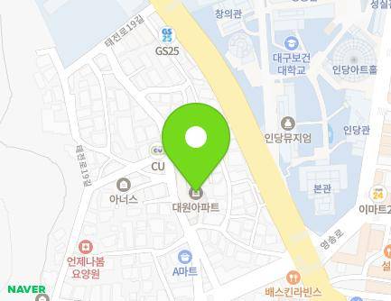 대구광역시 북구 태전로15길 7-17 (태전동, 대원아파트) 지도