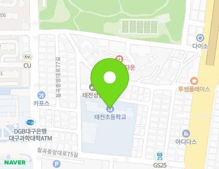 대구광역시 북구 칠곡중앙대로75길 16 (태전동, 대구태전초등학교) 지도