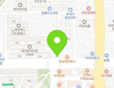 대구광역시 북구 학정로7길 2 (태전동, 남향아파트) 지도