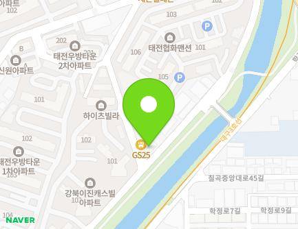 대구광역시 북구 칠곡중앙대로51길 36 (태전동, 엘리시아) 지도