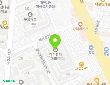 대구광역시 북구 태전로7길 13 (태전동, 태전한라아파트) 지도