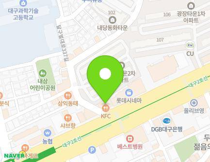 대구광역시 서구 달구벌대로 1689 (내당동) 지도