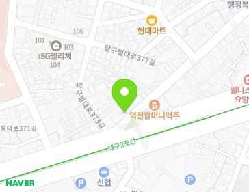 대구광역시 서구 달구벌대로375길 1-1 (내당동) 지도
