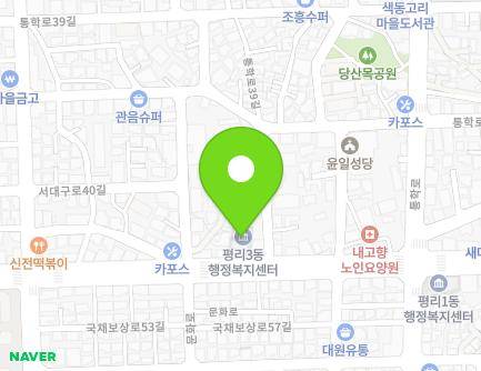 대구광역시 서구 문화로 261 (평리동, 평리3동 주민센터) 지도