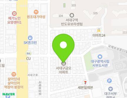 대구광역시 서구 서대구로32길 14 (평리동, 평리금오아파트) 지도