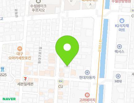 대구광역시 수성구 동대구로7길 14-7 (두산동) 지도