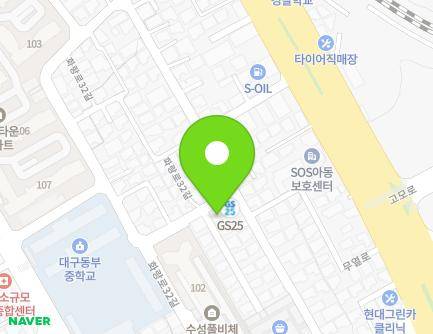 대구광역시 수성구 무열로39길 36-1 (만촌동) 지도