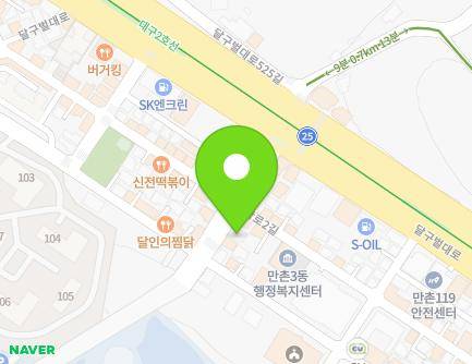 대구광역시 수성구 달구벌대로528길 7-1 (만촌동) 지도