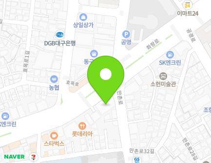 대구광역시 수성구 화랑로 122 (만촌동) 지도