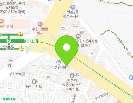 대구광역시 수성구 달구벌대로 2602 (만촌동) 지도