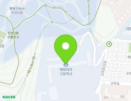 대구광역시 수성구 교학로12길 62 (만촌동, 혜화여자고등학교) 지도