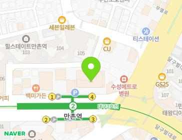 대구광역시 수성구 달구벌대로 2583 (만촌동, 월드메르디앙) 지도