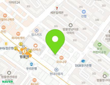 대구광역시 수성구 지범로39길 11-7 (범물동) 지도