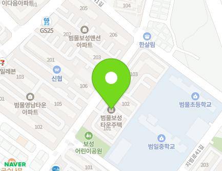 대구광역시 수성구 지범로39길 56 (범물동, 범물보성타운) 지도