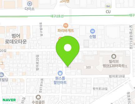 대구광역시 수성구 달구벌대로508길 13 (범어동) 지도