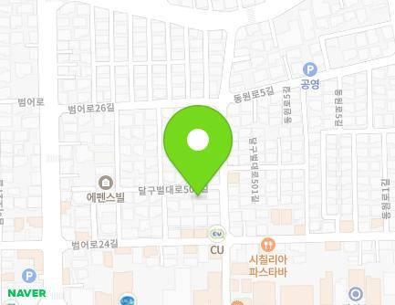 대구광역시 수성구 달구벌대로501길 11 (범어동, 삼정, 삼성연립주택) 지도