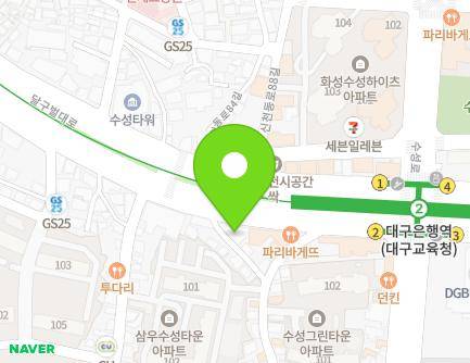 대구광역시 수성구 달구벌대로 2284 (수성동1가) 지도