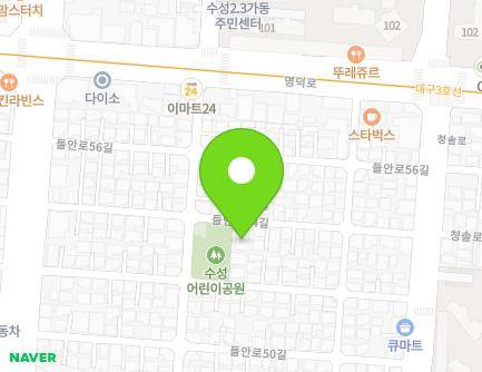 대구광역시 수성구 들안로54길 36 (수성동3가, 용운빌라) 지도