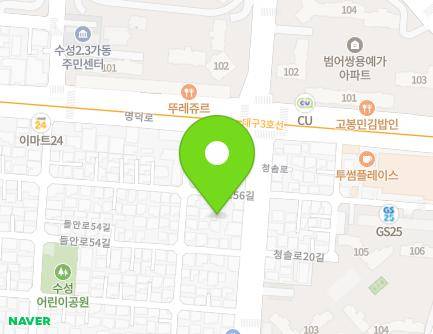 대구광역시 수성구 들안로56길 60-4 (수성동3가) 지도