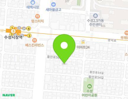 대구광역시 수성구 들안로56길 14-2 (수성동3가) 지도
