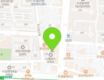 대구광역시 수성구 들안로67길 12 (수성동4가, 한도노블리스) 지도