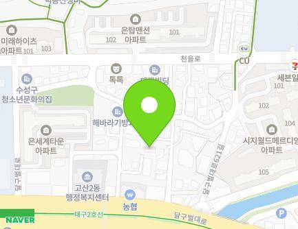 대구광역시 수성구 달구벌대로617길 4-8 (시지동, 고산교회) 지도