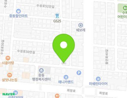 대구광역시 수성구 수성로50길 51 (중동, 대운캐슬) 지도