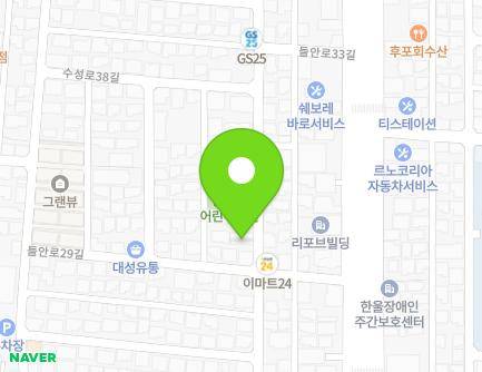 대구광역시 수성구 들안로33길 48 (중동, 이맥스빌딩) 지도