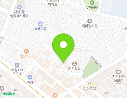 대구광역시 수성구 지범로31길 11-12 (지산동, 선우빌라) 지도