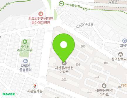 대구광역시 수성구 지산로 56 (지산동, 동서아파트) 지도