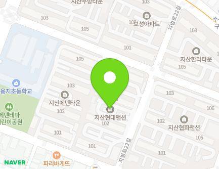 대구광역시 수성구 지범로22길 20 (지산동, 지산현대맨션) 지도