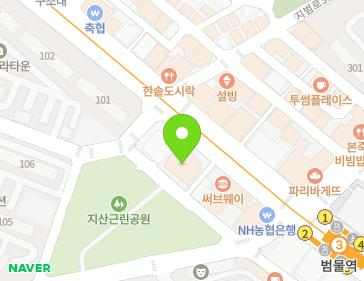 대구광역시 수성구 지범로 174 (지산동) 지도