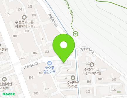 대구광역시 수성구 파동로46길 30 (파동, 삼승팔레스빌Ⅱ) 지도