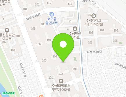 대구광역시 수성구 파동로 190 (파동, 수성더팰리스푸르지오더샵) 지도