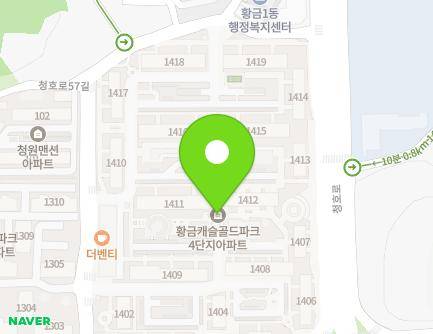 대구광역시 수성구 청수로 261 (황금동, 캐슬골드파크4단지) 지도
