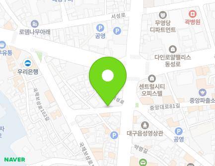 대구광역시 중구 서성로 31-8 (계산동1가, 대호주차장) 지도